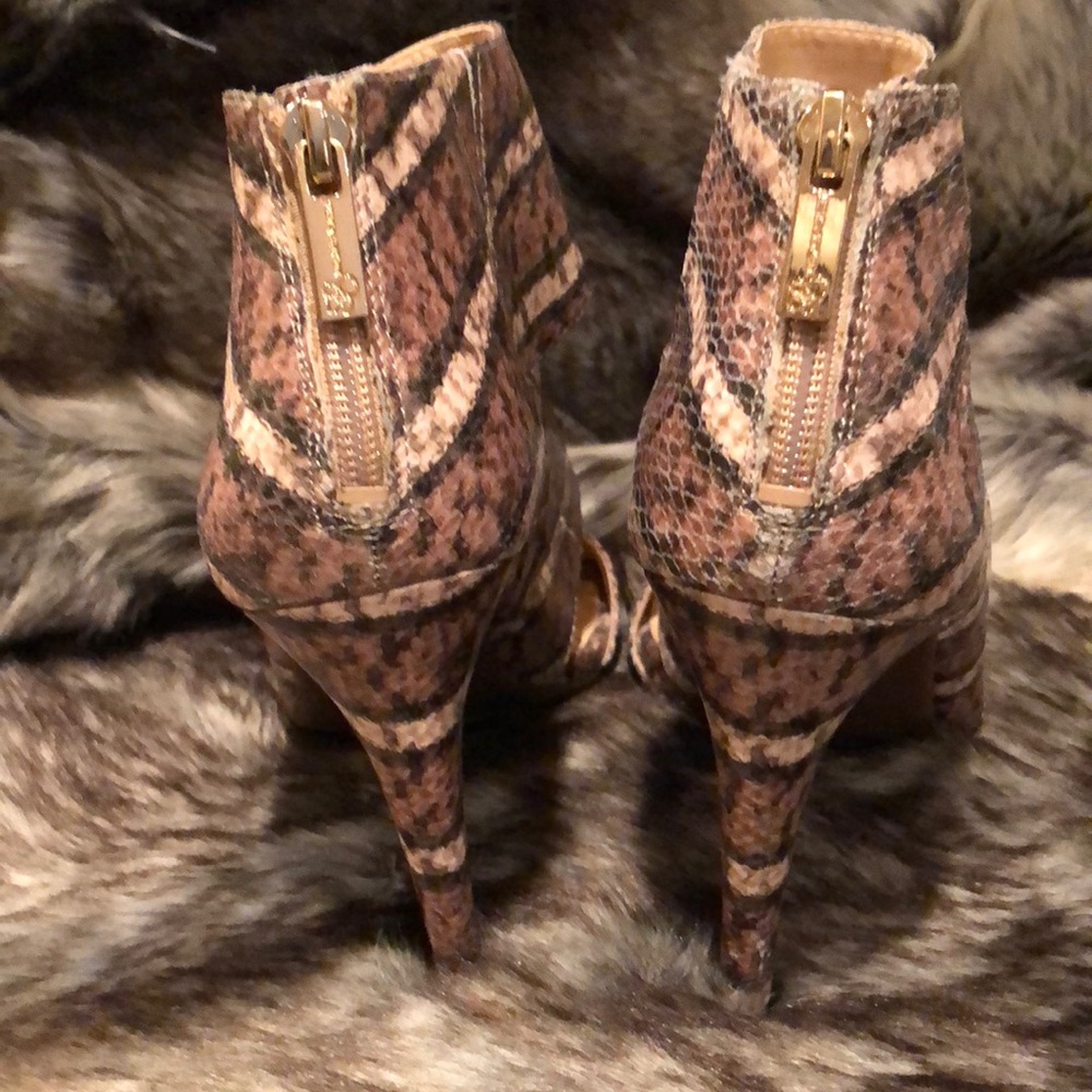 Jessica Simpson Leather Python Snake Sandals - image 2